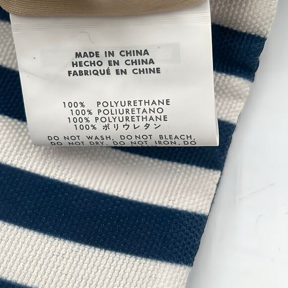 Hello 3AM Blue & White Stripe Nautical Shoulder Clutch Gold Chain Crossbody Bag - Picture 10 of 12